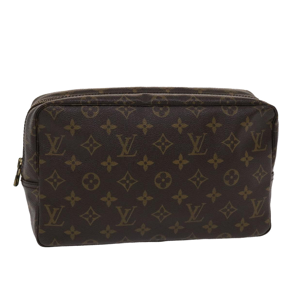 Louis Vuitton Monogram Trousse Toilette 28 Clutch Bag LV Auth hk769