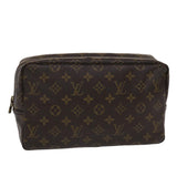 Louis Vuitton Monogram Trousse Toilette 28 Clutch Bag LV Auth hk769