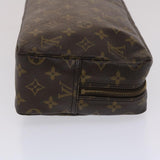 Louis Vuitton Monogram Trousse Toilette 28 Clutch Bag LV Auth hk769
