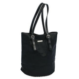 Luxury BurberrySs Shoulder Bag Nylon Black Auth hk862