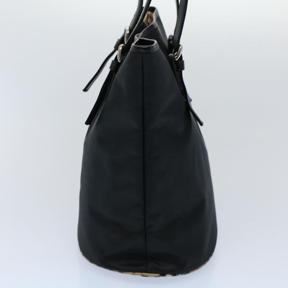 Luxury BurberrySs Shoulder Bag Nylon Black Auth hk862