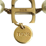 Christian Dior CD Logo Pearl Necklace