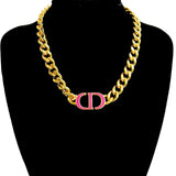 Christian Dior CD Motif Necklace
