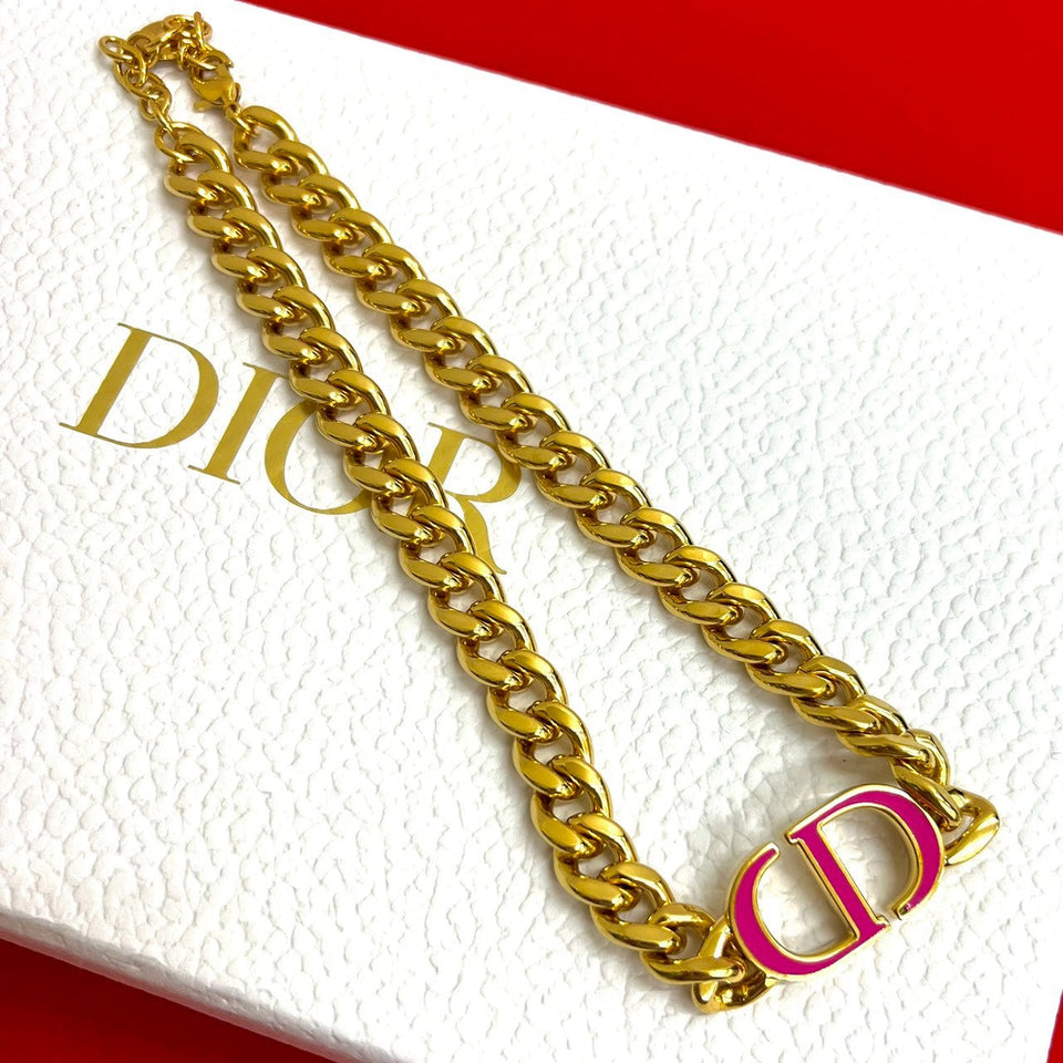Christian Dior CD Motif Necklace