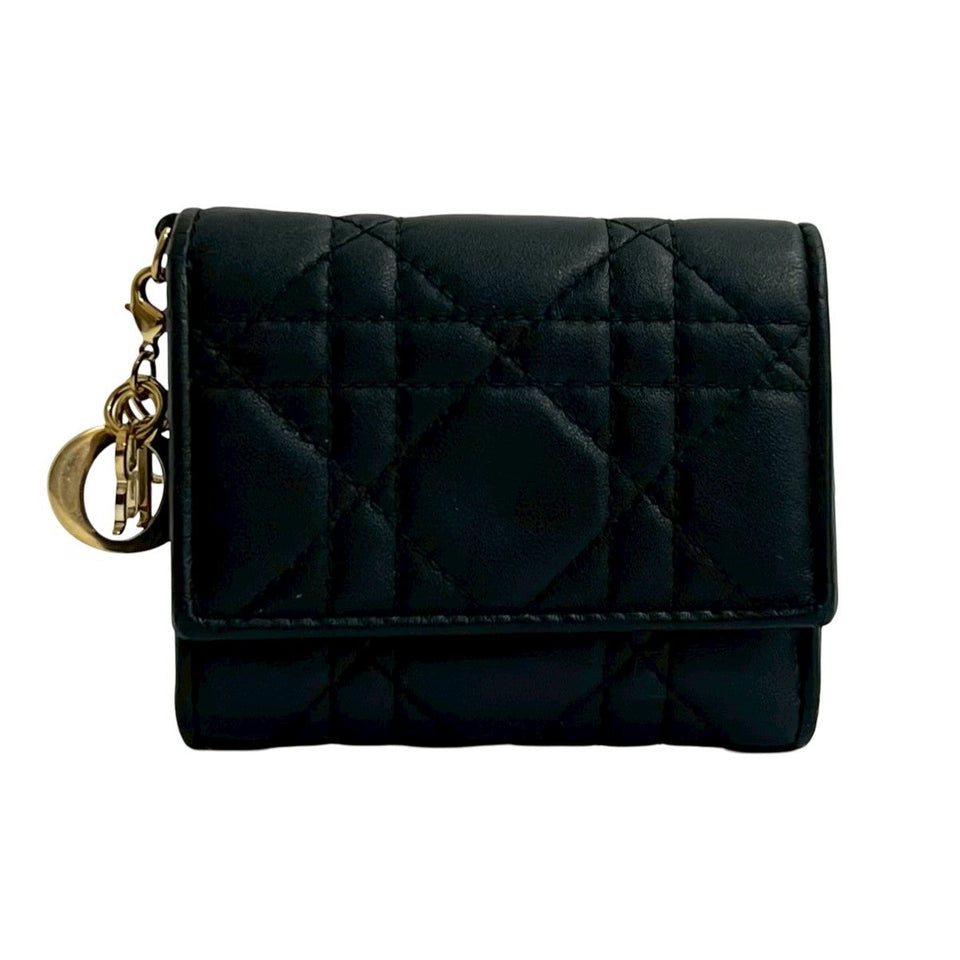 Christian Dior Leather Trifold Wallet