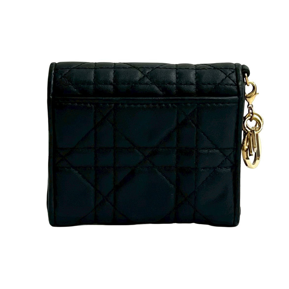 Christian Dior Leather Trifold Wallet
