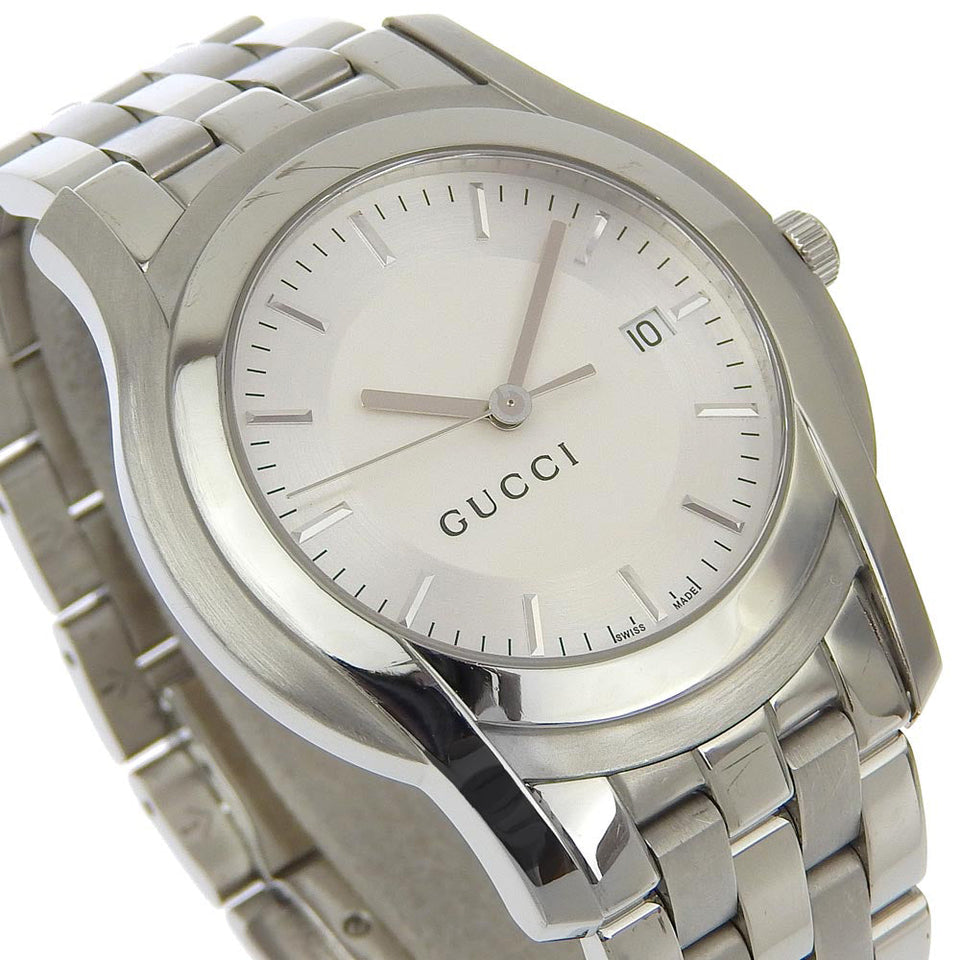 Gucci Watches Quartz 5500XL Stainless Steel Silver Silver dial mens