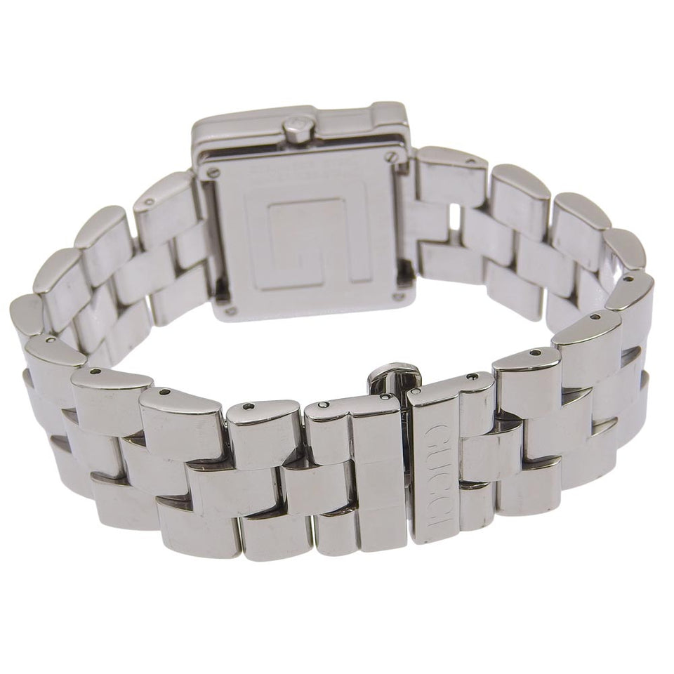 Gucci Watches Quartz 4600L Stainless Steel Silver black dial Women