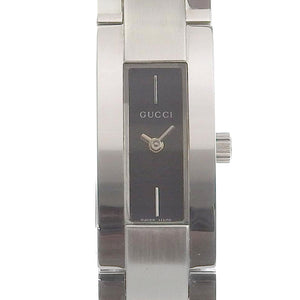 Gucci Watches Quartz 3600M Stainless Steel Silver G logo black dial Women