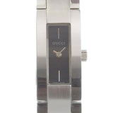 Gucci Watches Quartz 3600M Stainless Steel Silver G logo black dial Women