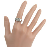 Gucci Ring K18 White Gold, Diamond White gold belt ring Women 11