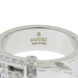 Gucci Ring K18 White Gold, Diamond White gold belt ring Women 11