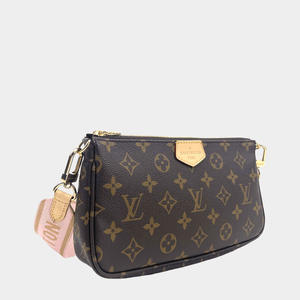 Louis Vuitton Pouchette w/Canvas Strap Clutch