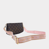 Louis Vuitton Pouchette w/Canvas Strap Clutch