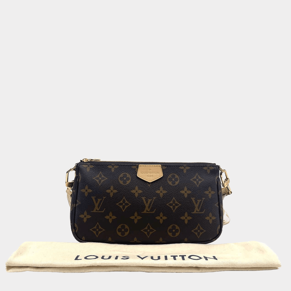 Louis Vuitton Pouchette w/Canvas Strap Clutch