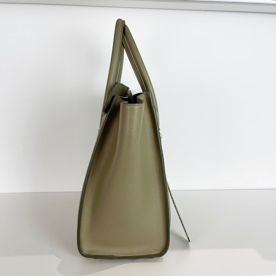 Micro Luggage Smooth Calfskin Beige