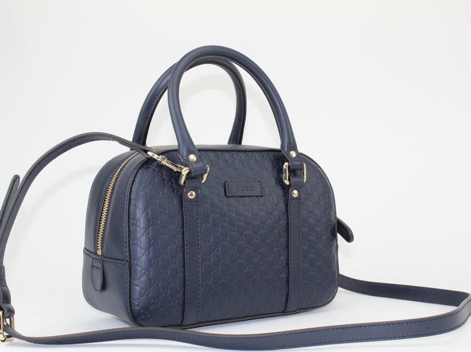Gucci Guccissima Micro bag navy