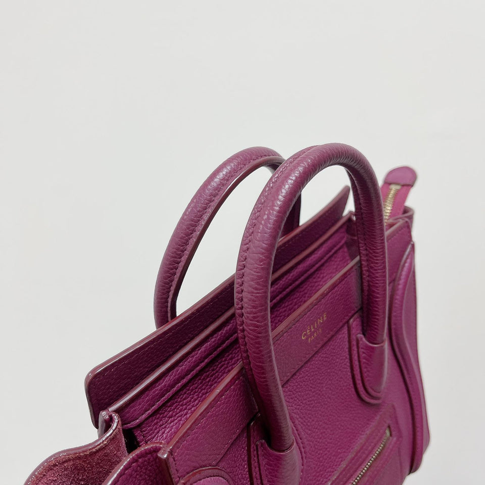 Nano Luggage Tote Purple GHW