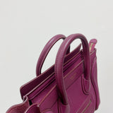 Nano Luggage Tote Purple GHW