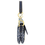 Christian Dior Vintage Oblique Blue GHW Saddle Bag