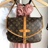 Louis Vuitton Vintage 1997 Monogram Saumur 30 Crossbody Bag