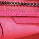 Drummed Leather Micro Luggage Pink