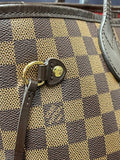 Louis Vuitton Damier Ebene Neverfull Shoulder Bag