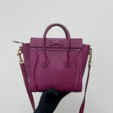Nano Luggage Tote Purple GHW