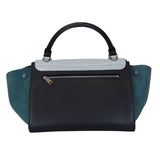 Medium Tricolor Trapeze Satchel