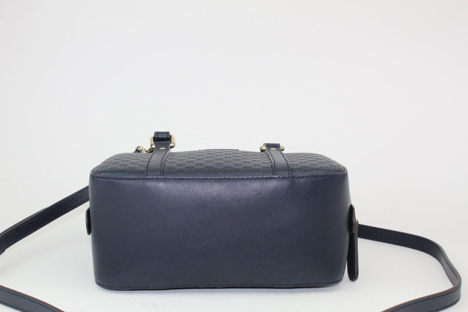 Gucci Guccissima Micro bag navy