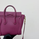Nano Luggage Tote Purple GHW