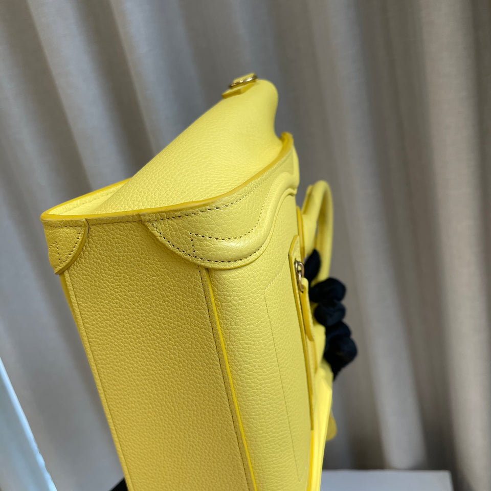Nano Luggage Leather Citron GHW