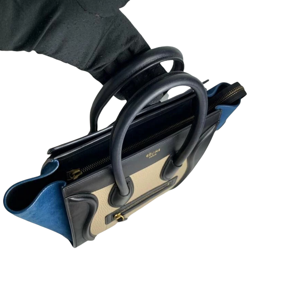 Luggage Tote Micro Leather Tri-Color GHW