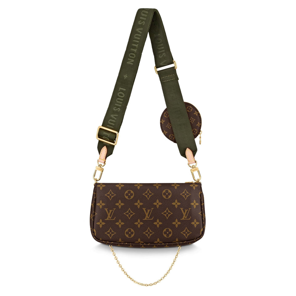Louis Vuitton Multi Pochette Khaki Strap Clutch