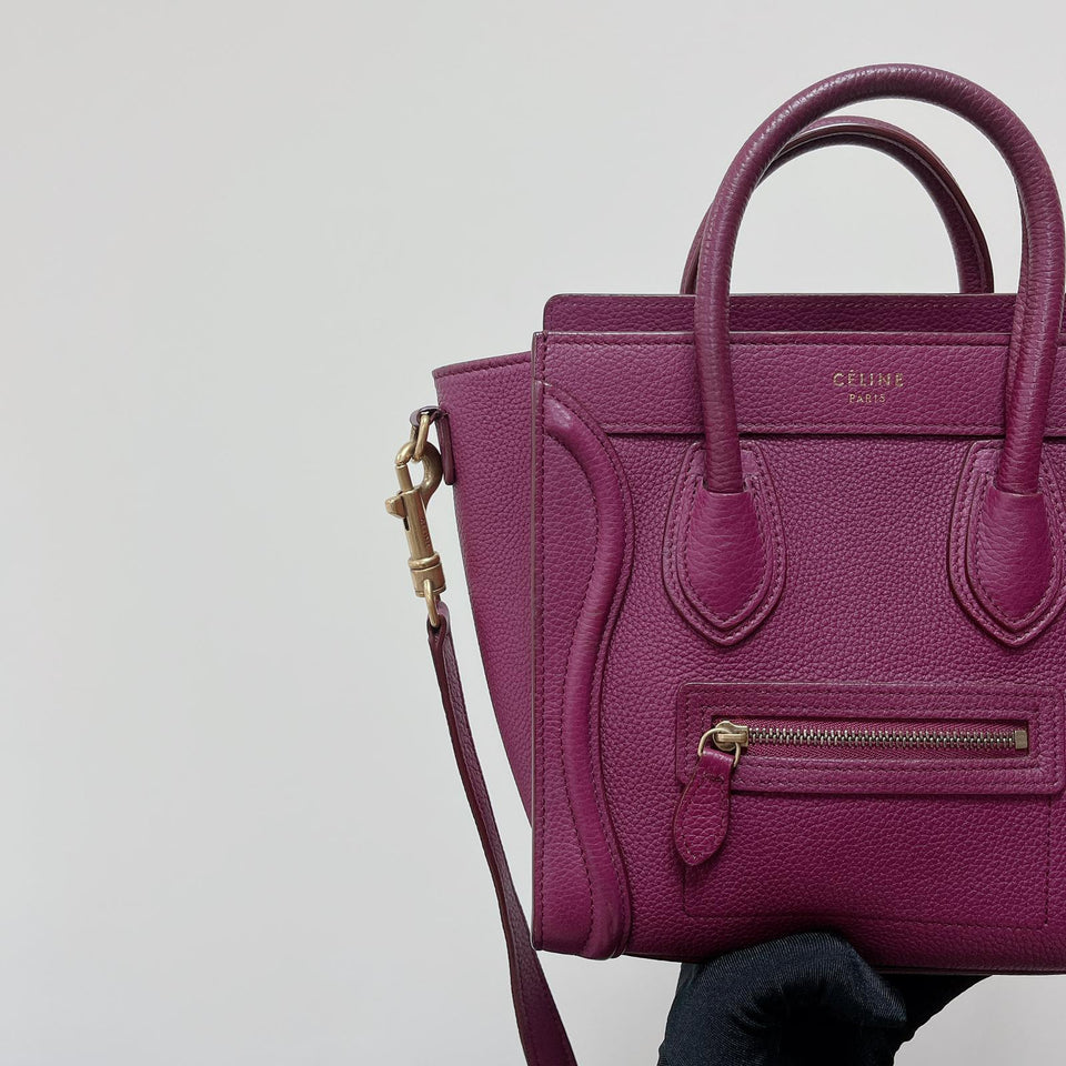 Nano Luggage Tote Purple GHW