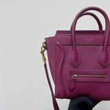 Nano Luggage Tote Purple GHW