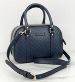 Gucci Guccissima Micro bag navy