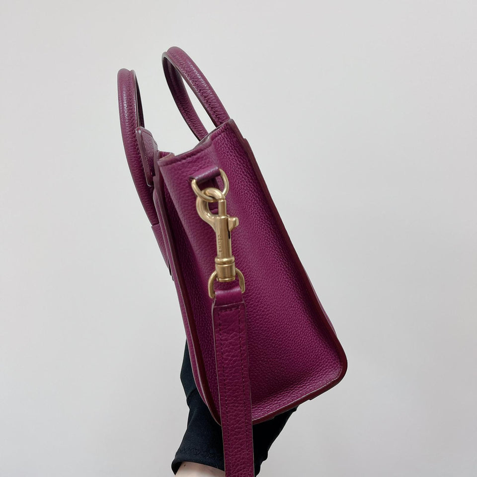 Nano Luggage Tote Purple GHW