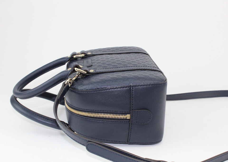 Gucci Guccissima Micro bag navy