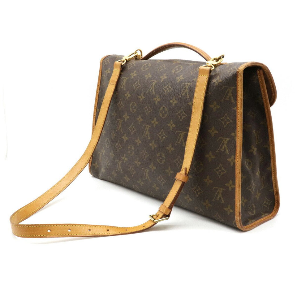 Louis Vuitton Beverley Briefcase Handbag Bag Business Bag 2 Way Brown Monogram