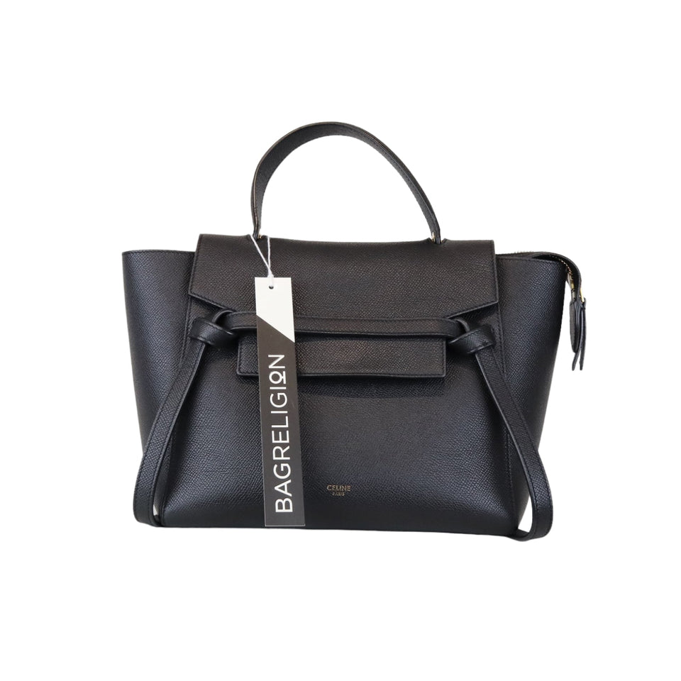 Belt Bag Micro Leather Black GHW