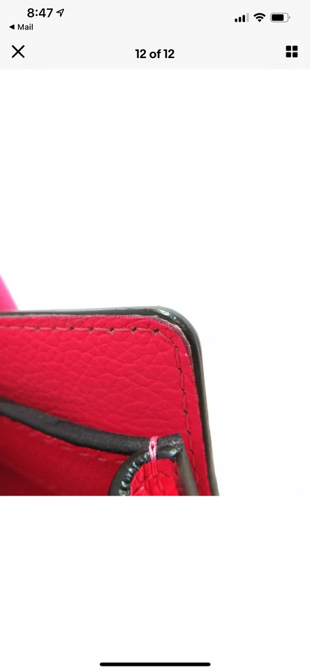Drummed Leather Micro Luggage Pink
