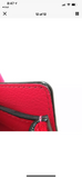 Drummed Leather Micro Luggage Pink