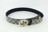 Gucci GG Supreme belt with G buckle