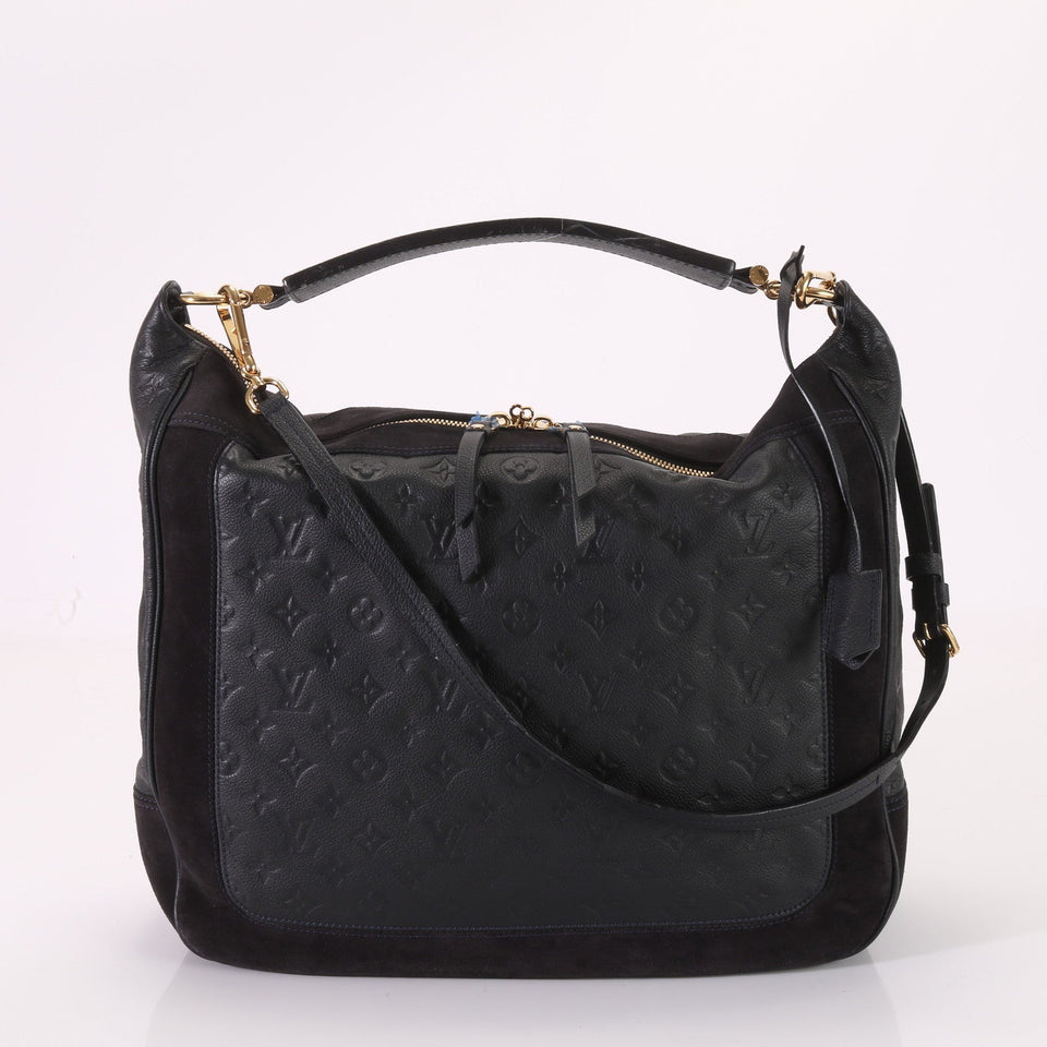 Louis Vuitton Monogram Implant Audacious MM Leather Shoulder Bag