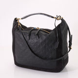 Louis Vuitton Monogram Implant Audacious MM Leather Shoulder Bag