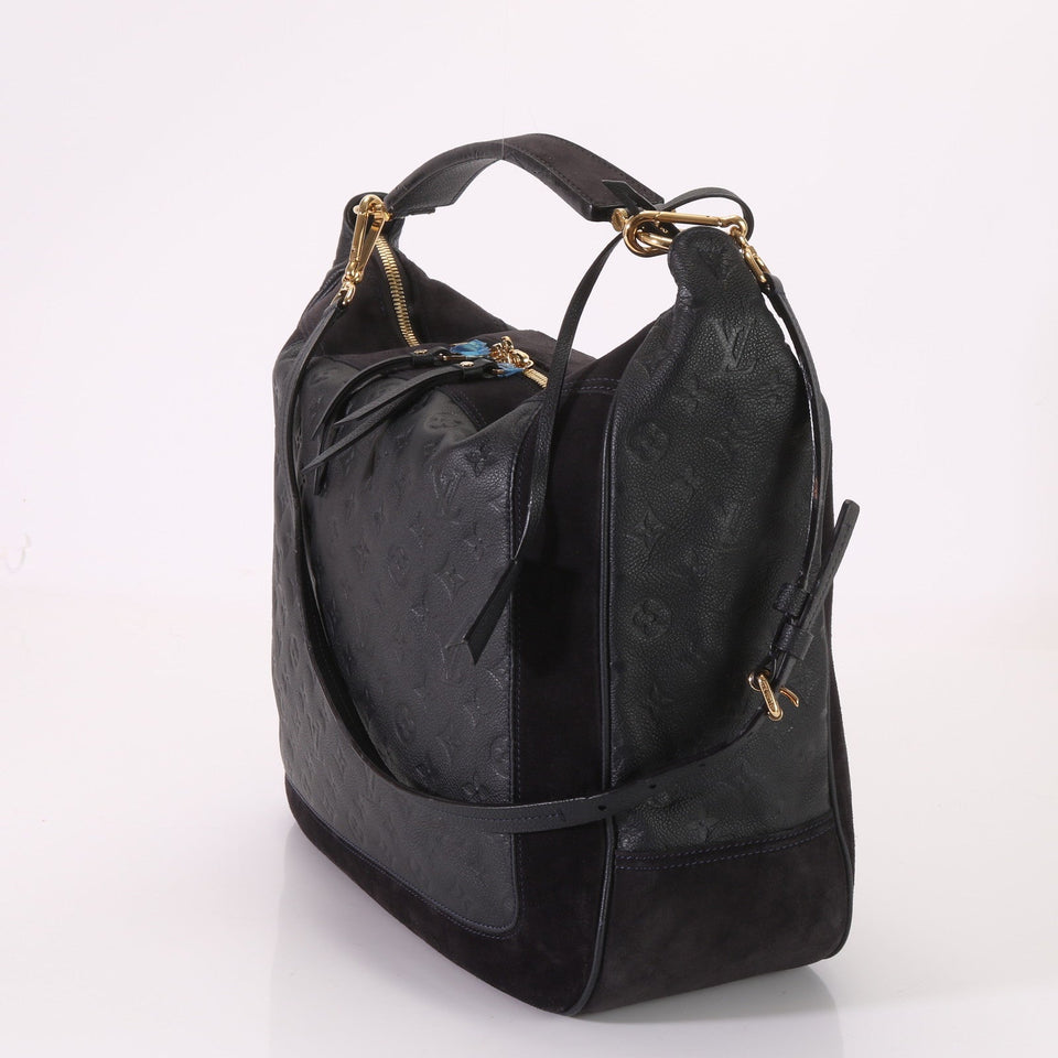 Louis Vuitton Monogram Implant Audacious MM Leather Shoulder Bag