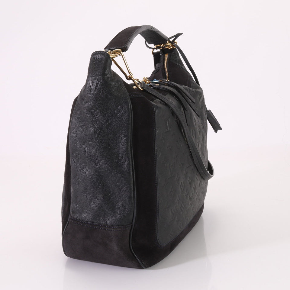 Louis Vuitton Monogram Implant Audacious MM Leather Shoulder Bag