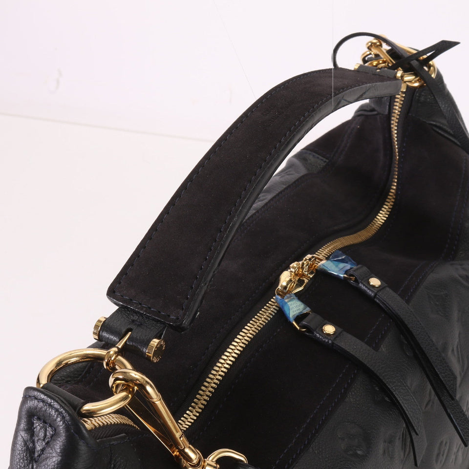 Louis Vuitton Monogram Implant Audacious MM Leather Shoulder Bag