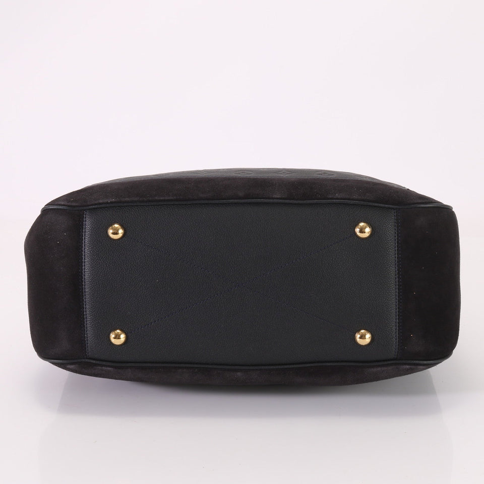 Louis Vuitton Monogram Implant Audacious MM Leather Shoulder Bag